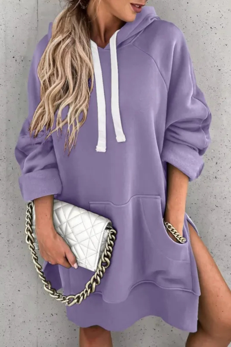 Casual Hoodie Jurk Dames – Comfortabele Herfstjurk