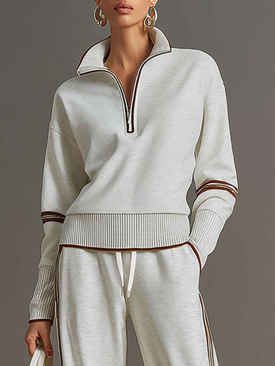 Relaxte Tweedelige Set Dames – Casual Herfst Matching Set