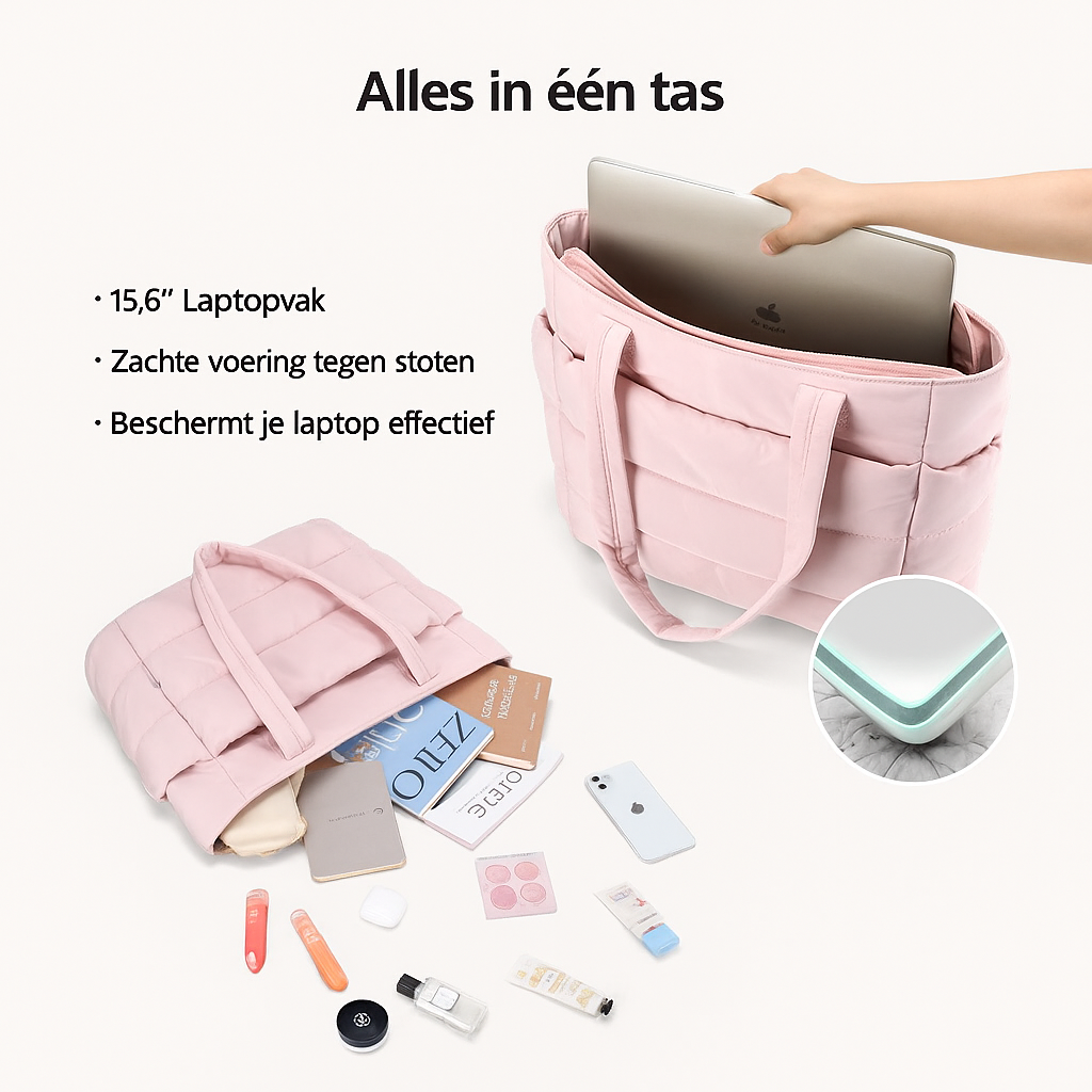 PuffyTote - Stijlvol, ruim én multifunctioneel