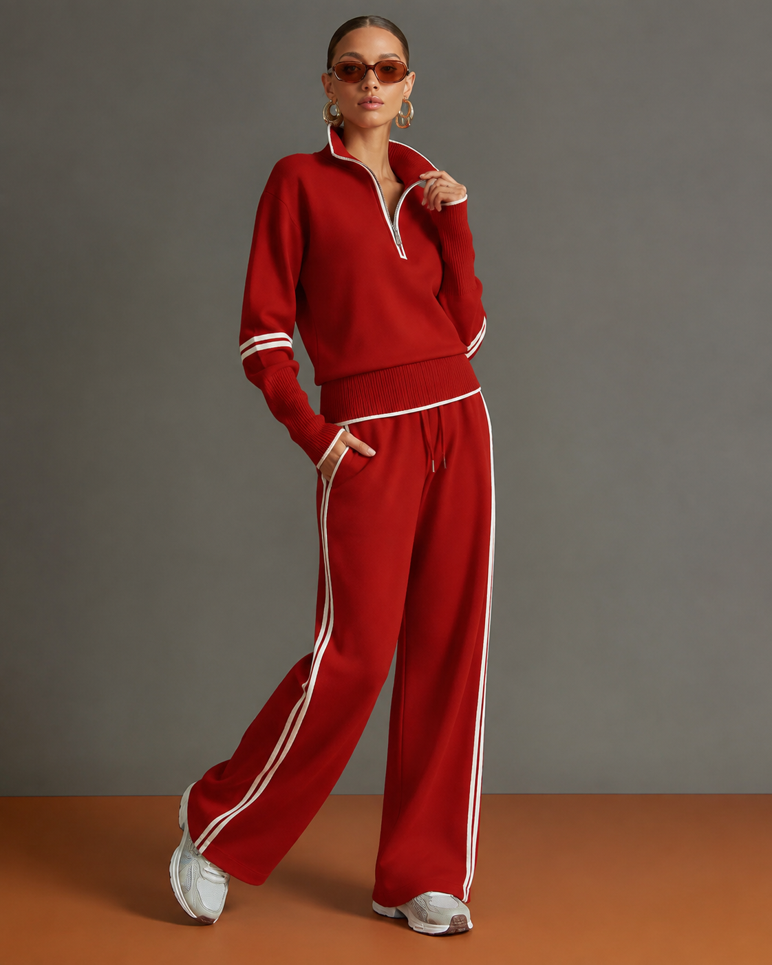 Relaxte Tweedelige Set Dames – Casual Herfst Matching Set
