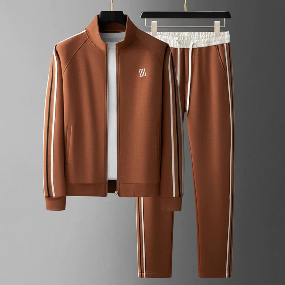 Gestreepte Tracksuit Heren – Casual Herfst Joggingpak