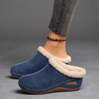 Bontgevoerde Slip-On Sandalen Dames – Warme Herfst Sloffen