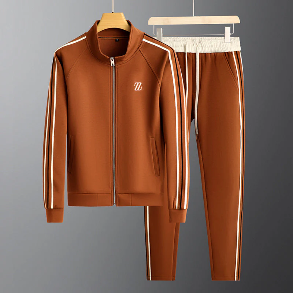 Gestreepte Tracksuit Heren – Casual Herfst Joggingpak