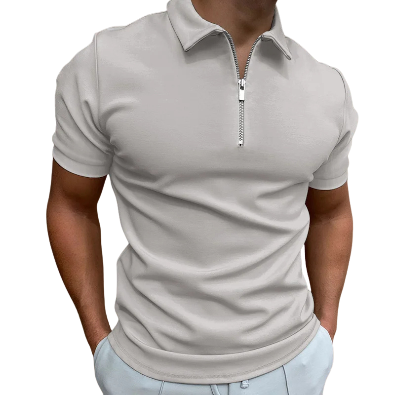 MODERNE POLO MET HALFLANGE RITS