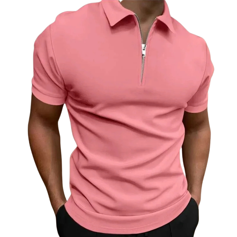 MODERNE POLO MET HALFLANGE RITS
