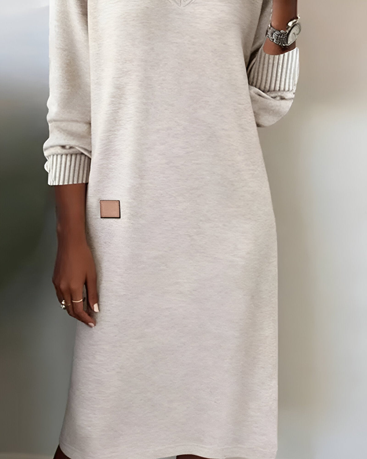 Zachte Gebreide Jurk Dames – Warme Herfst Knitjurk