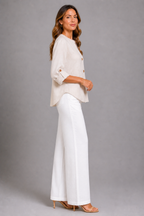 Ivory Minimal Blouse