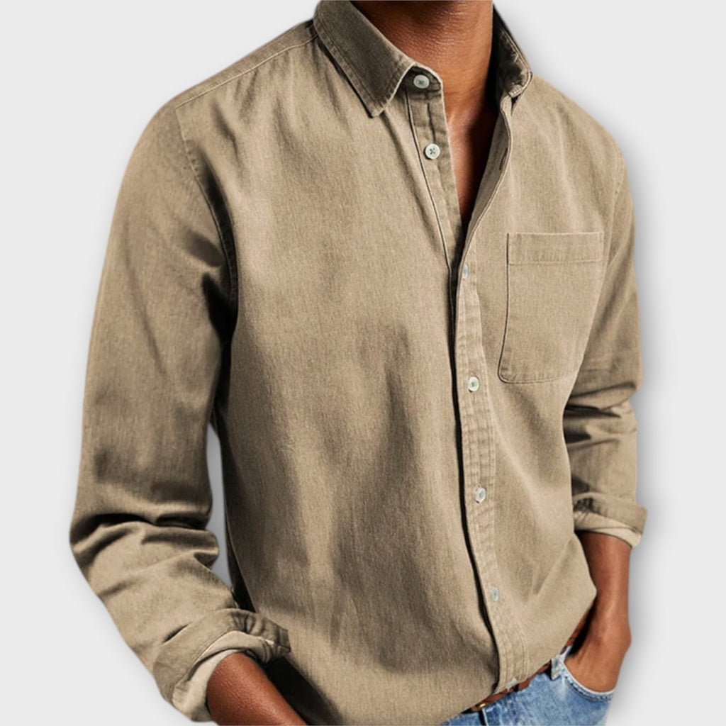 Casual Overhemd Heren – Elegant Herfst Hemd