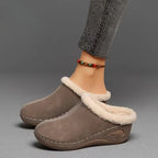 Bontgevoerde Slip-On Sandalen Dames – Warme Herfst Sloffen