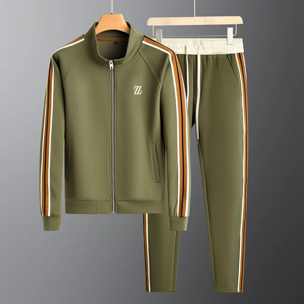 Gestreepte Tracksuit Heren – Casual Herfst Joggingpak