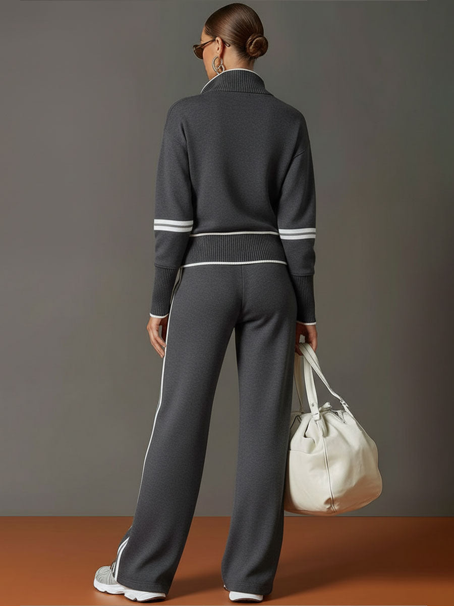 Relaxte Tweedelige Set Dames – Casual Herfst Matching Set