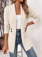 DAMES CARDIGAN MET OPEN VOORKANT