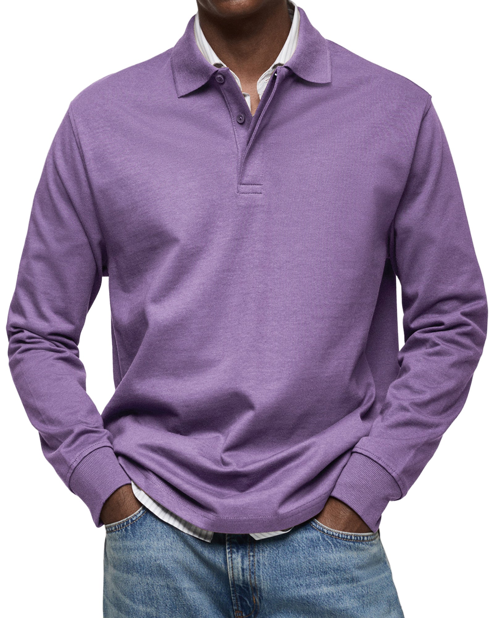 LUXE POLO MET LANGE MOUWEN
