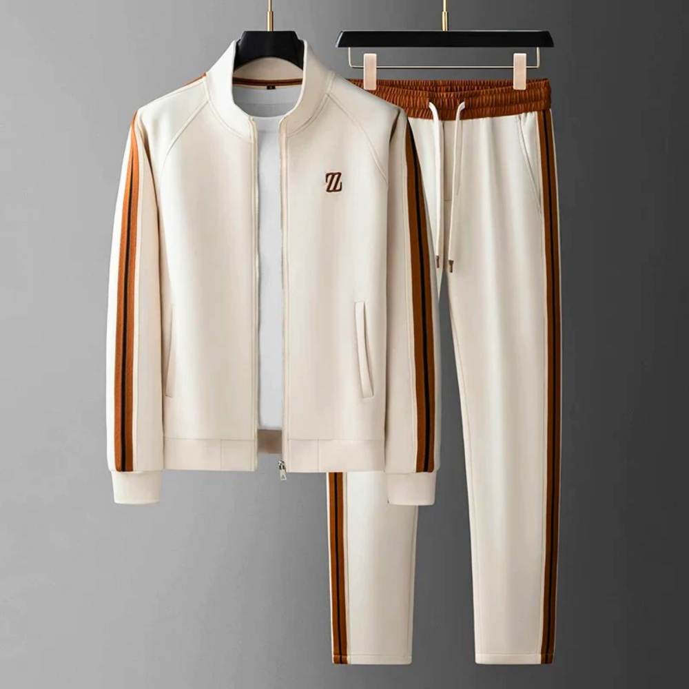 Gestreepte Tracksuit Heren – Casual Herfst Joggingpak