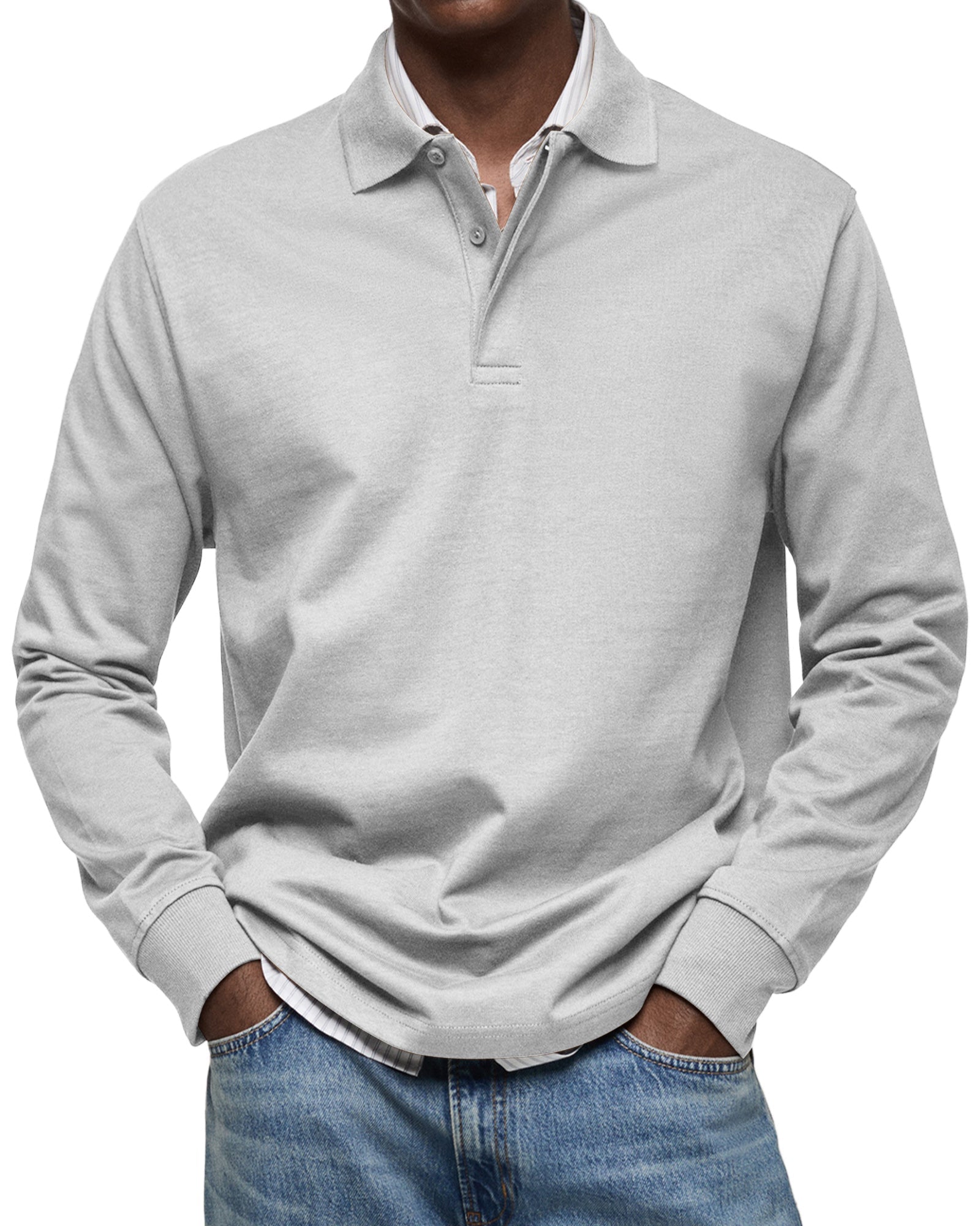 LUXE POLO MET LANGE MOUWEN