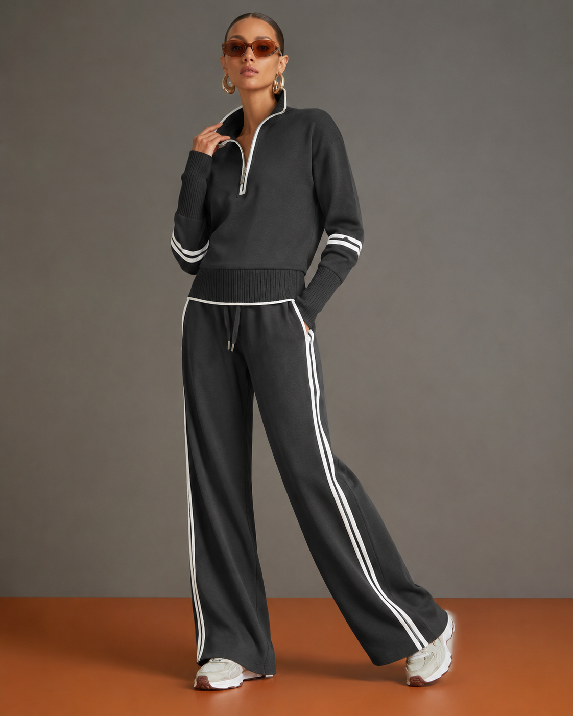 Relaxte Tweedelige Set Dames – Casual Herfst Matching Set