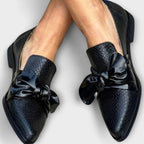Instapper Dames met Strikdetail – Elegante Herfstschoenen