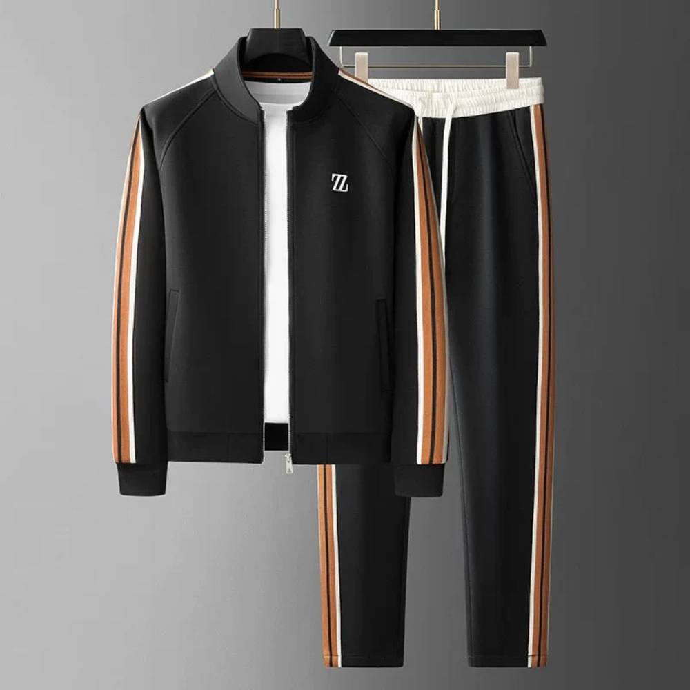 Gestreepte Tracksuit Heren – Casual Herfst Joggingpak