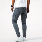 Cargo Jeans Heren – Slanke Herfst Jeans met Zakken