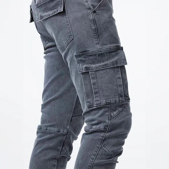 Cargo Jeans Heren – Slanke Herfst Jeans met Zakken