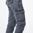 Cargo Jeans Heren – Slanke Herfst Jeans met Zakken