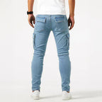 Cargo Jeans Heren – Slanke Herfst Jeans met Zakken
