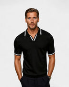 Xalviere | CONTRASTAFWERK TRUI POLOSHIRT VOOR HEREN