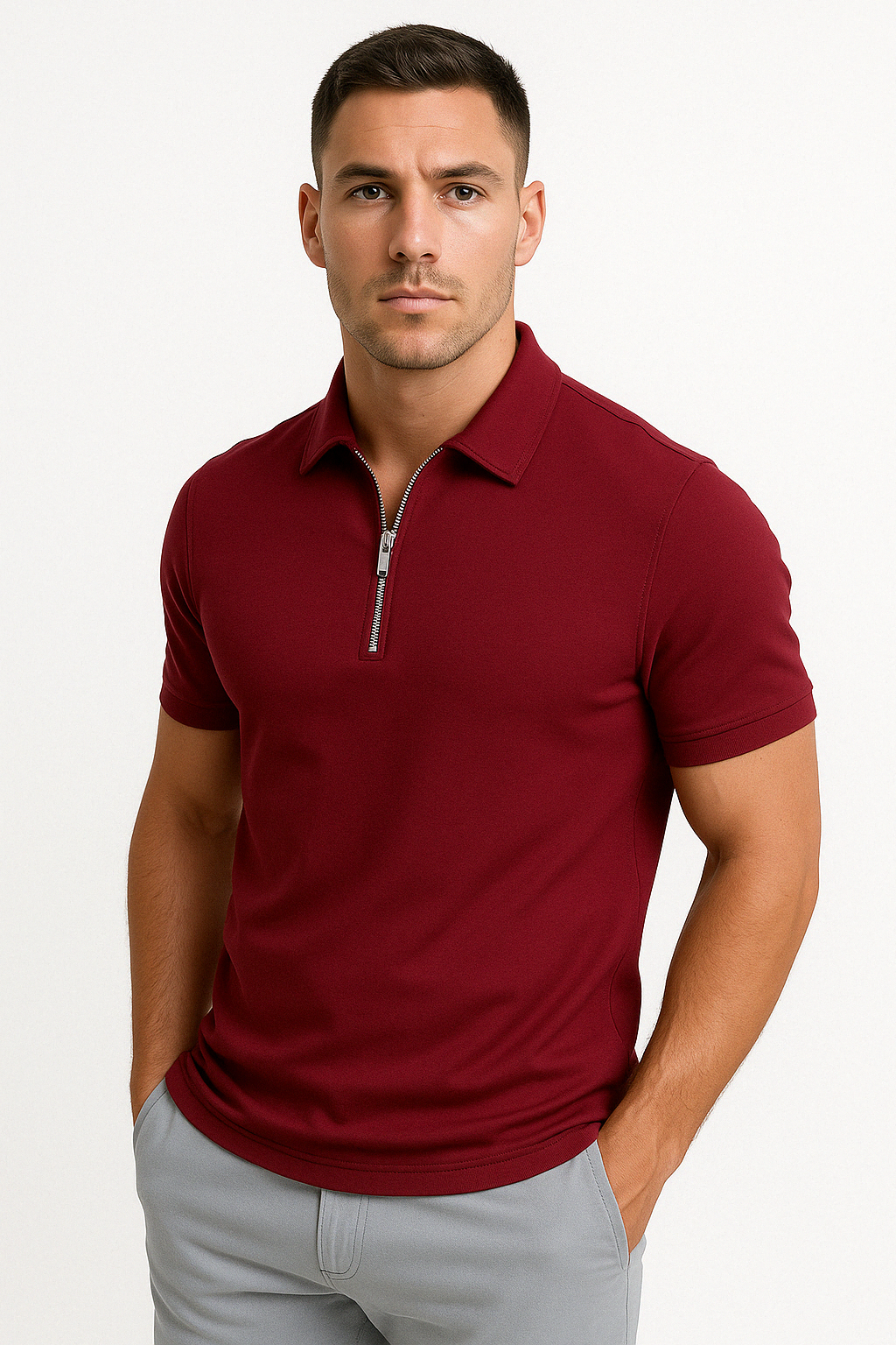 GREGORIO | MODERNE POLO MET HALFLANGE RITS