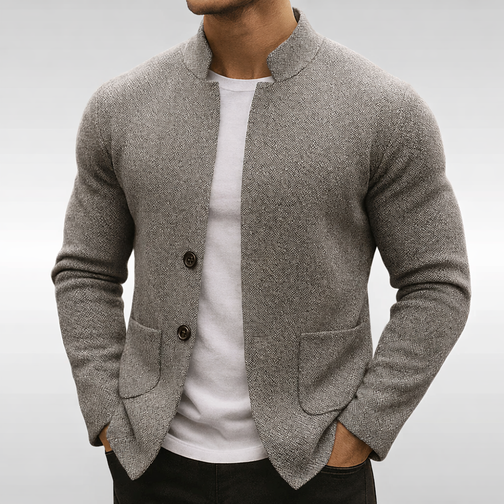 Knit Blazer Heren – Moderne Gebreide Blazer Herfst