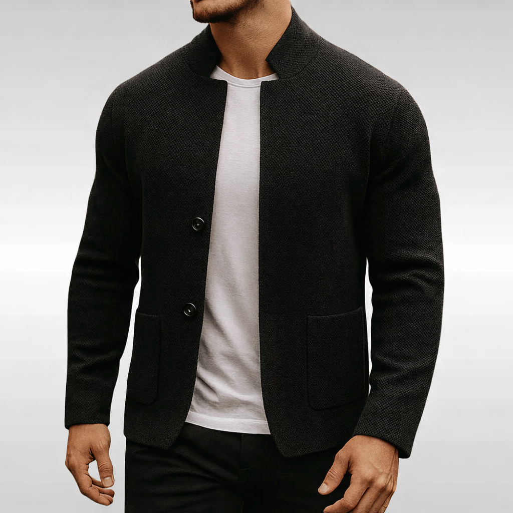 Knit Blazer Heren – Moderne Gebreide Blazer Herfst