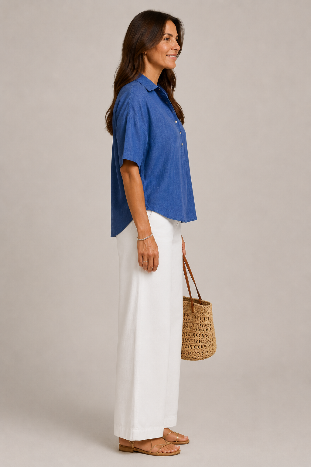 Camille Tijdloze Linnen Blouse