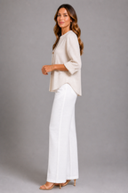 Ivory Minimal Blouse