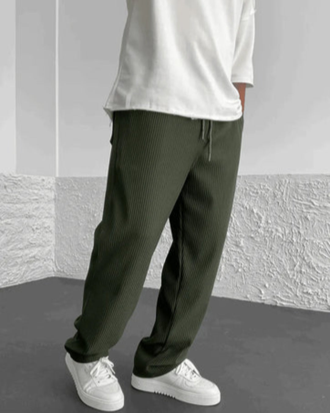 RAÉL | Luxe Rib Trousers in Relaxed Fit