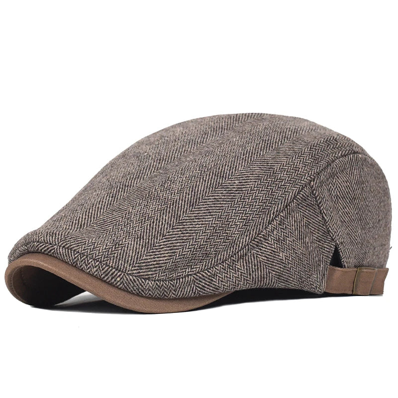 Chevron Patroon Pet Heren – Stijlvol Herfstaccessoire