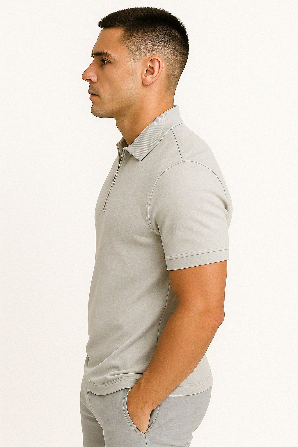GREGORIO | MODERNE POLO MET HALFLANGE RITS