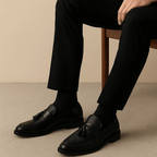 Heren Geweven Tassel Loafers – Klassieke Instap Elegant