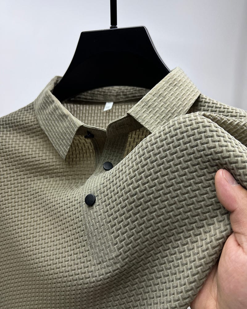 AERON – Luxe Mesh Polo voor Heren