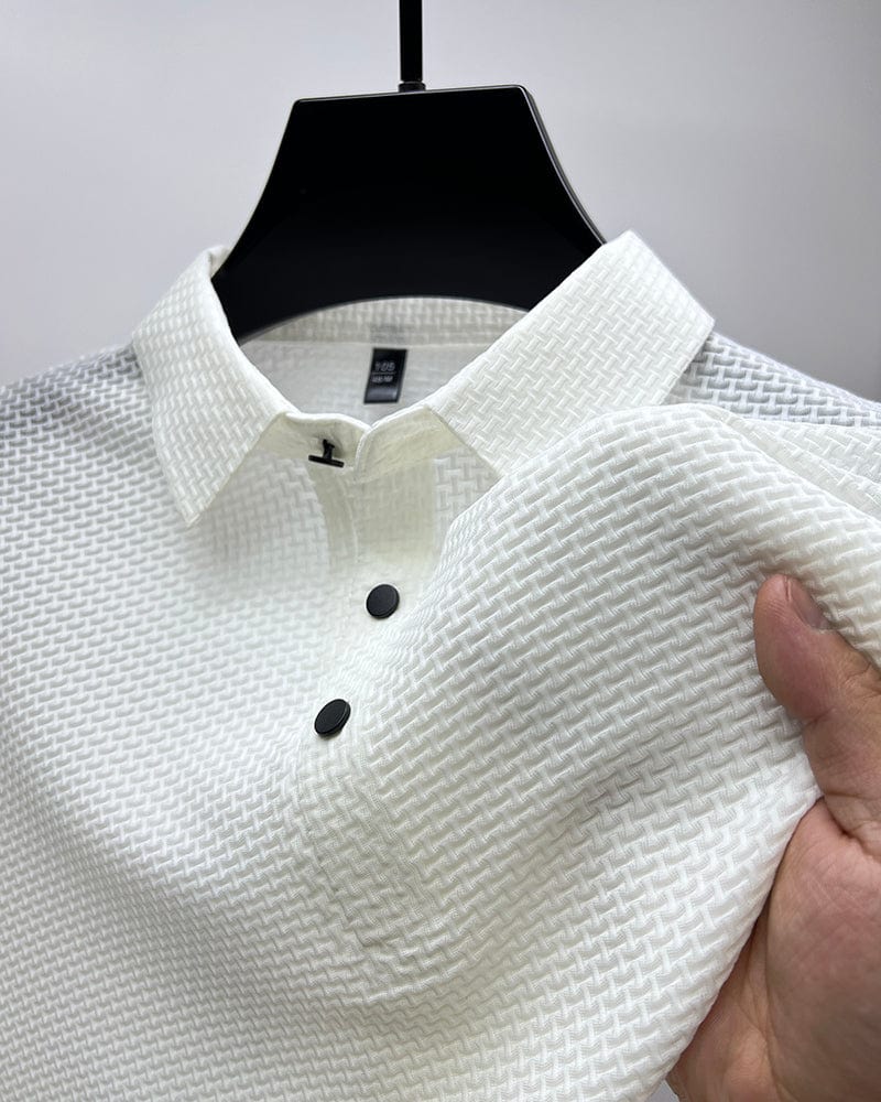 AERON – Luxe Mesh Polo voor Heren