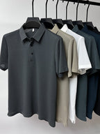 AERON – Luxe Mesh Polo voor Heren
