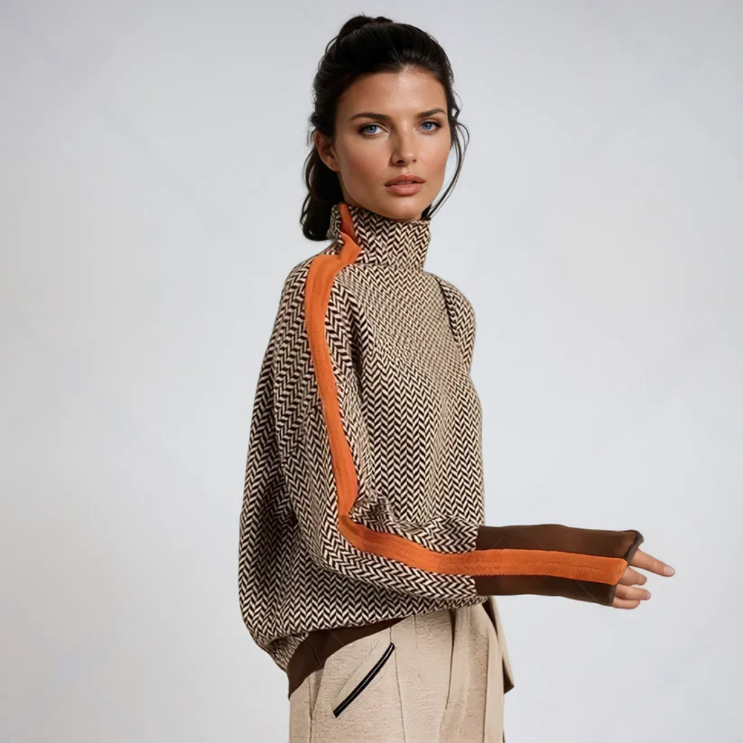 Coltrui Dames met Print – Warme Herfsttrui met Opdruk