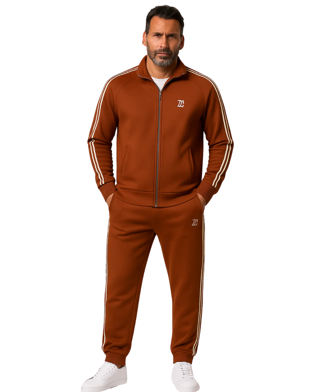 Gestreepte Tracksuit Heren – Casual Herfst Joggingpak
