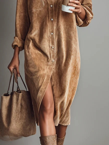 Moderne Damesjurk Herfst – Strakke Minimalistische Look