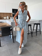 Maxi Denim Jurk