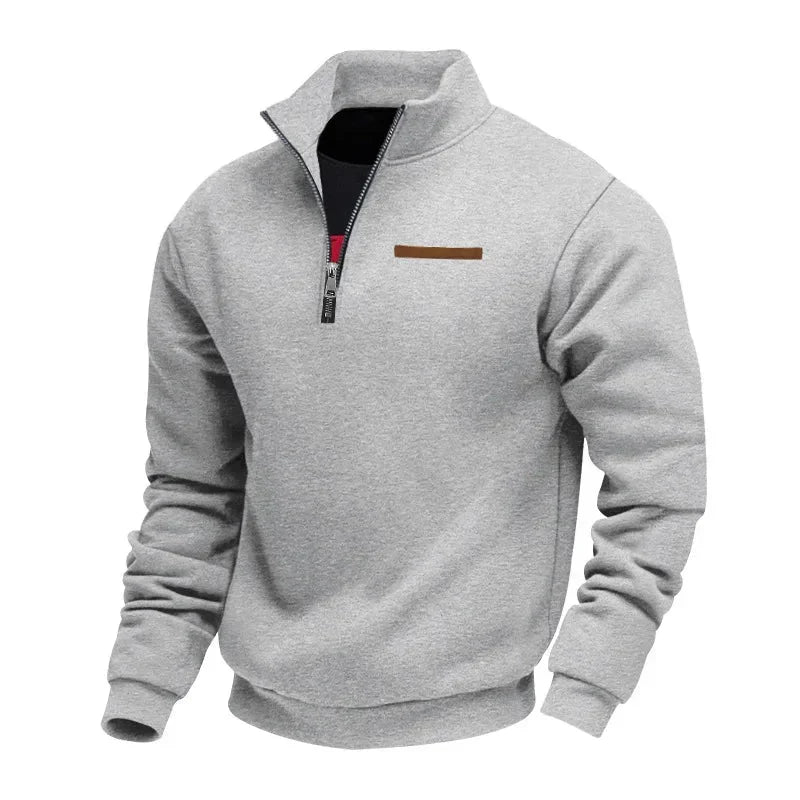 Quarter-Zip Sweater Heren – Smart Casual Herfsttrui