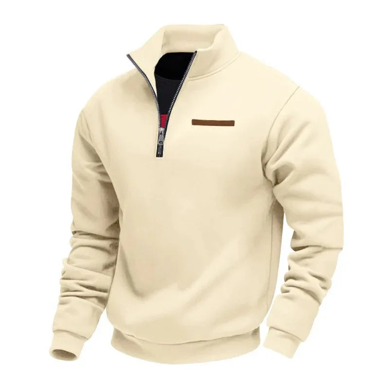 Quarter-Zip Sweater Heren – Smart Casual Herfsttrui