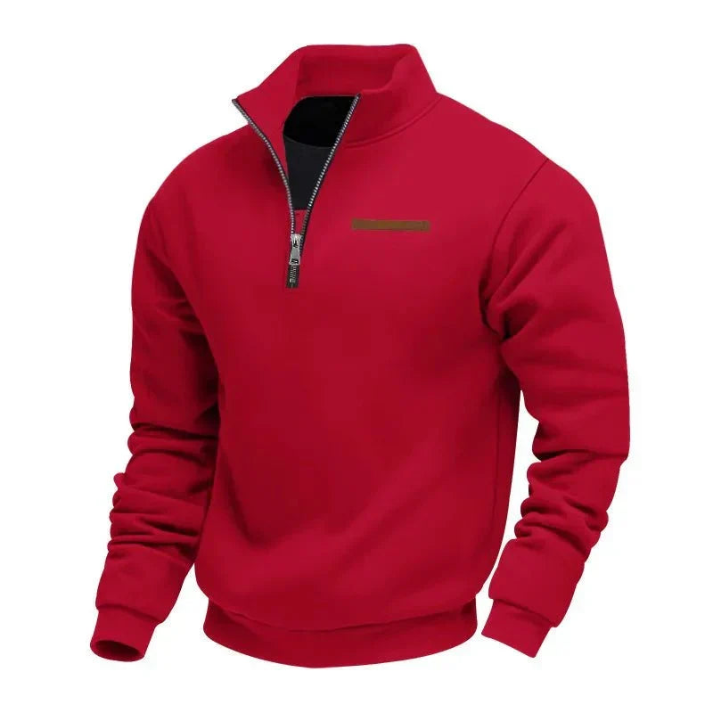 Quarter-Zip Sweater Heren – Smart Casual Herfsttrui