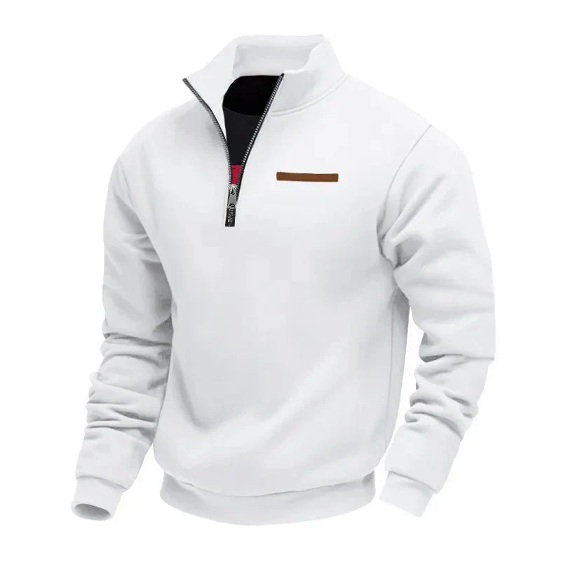 Quarter-Zip Sweater Heren – Smart Casual Herfsttrui
