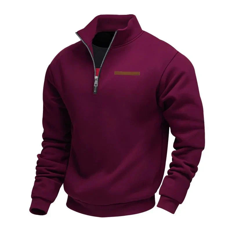Quarter-Zip Sweater Heren – Smart Casual Herfsttrui