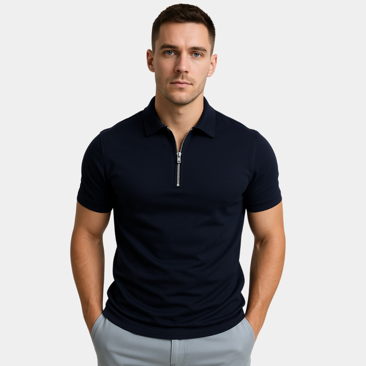 GREGORIO | MODERNE POLO MET HALFLANGE RITS