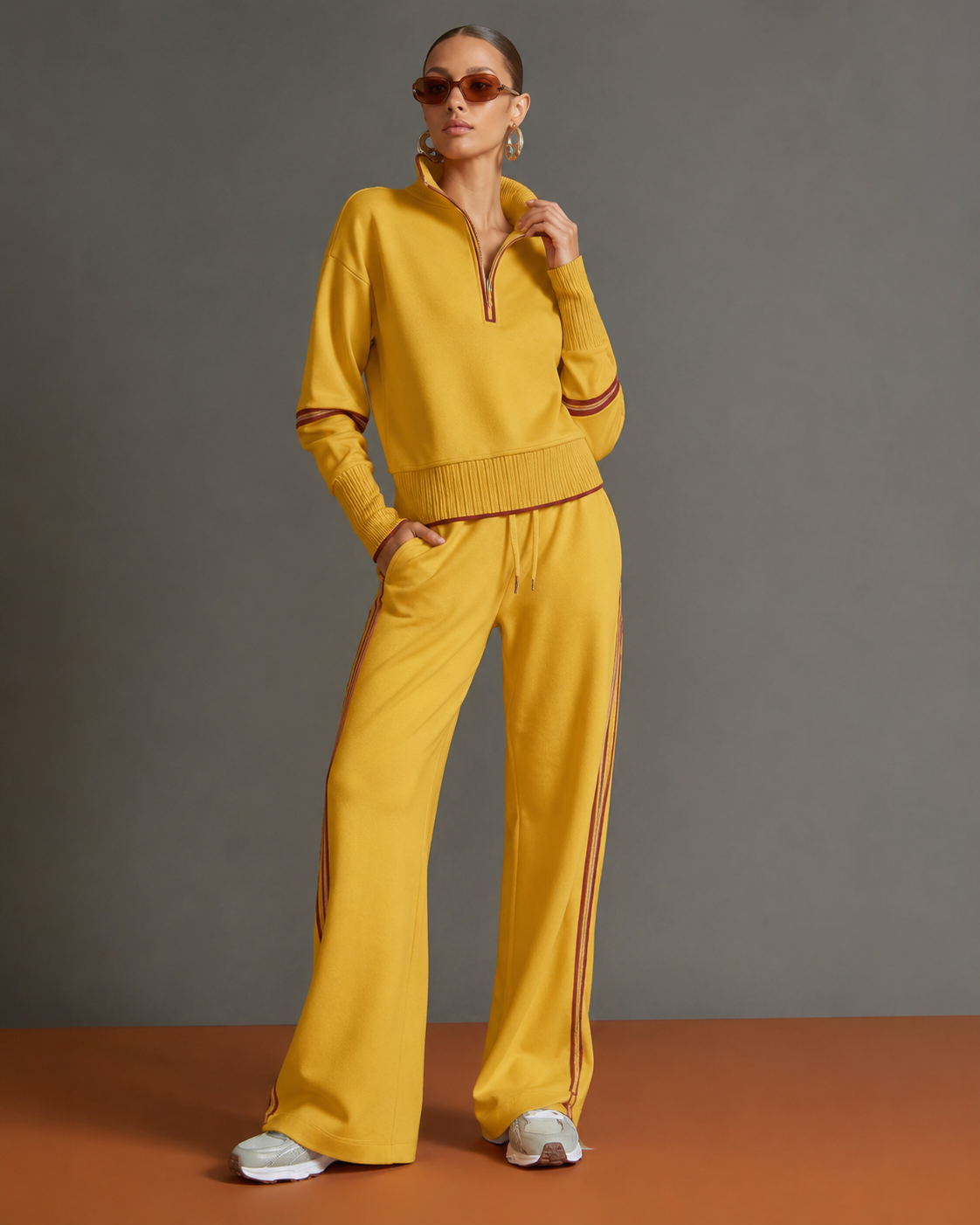Relaxte Tweedelige Set Dames – Casual Herfst Matching Set
